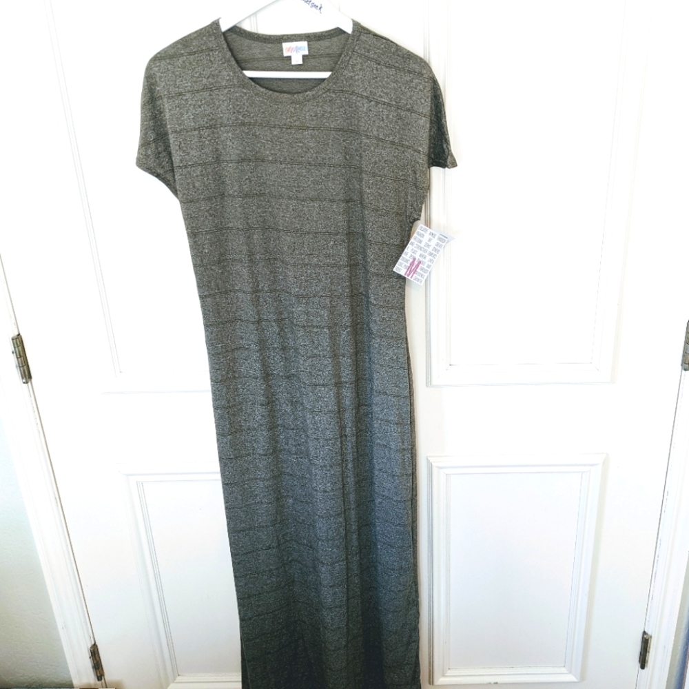 LLR Maria striped green maxi